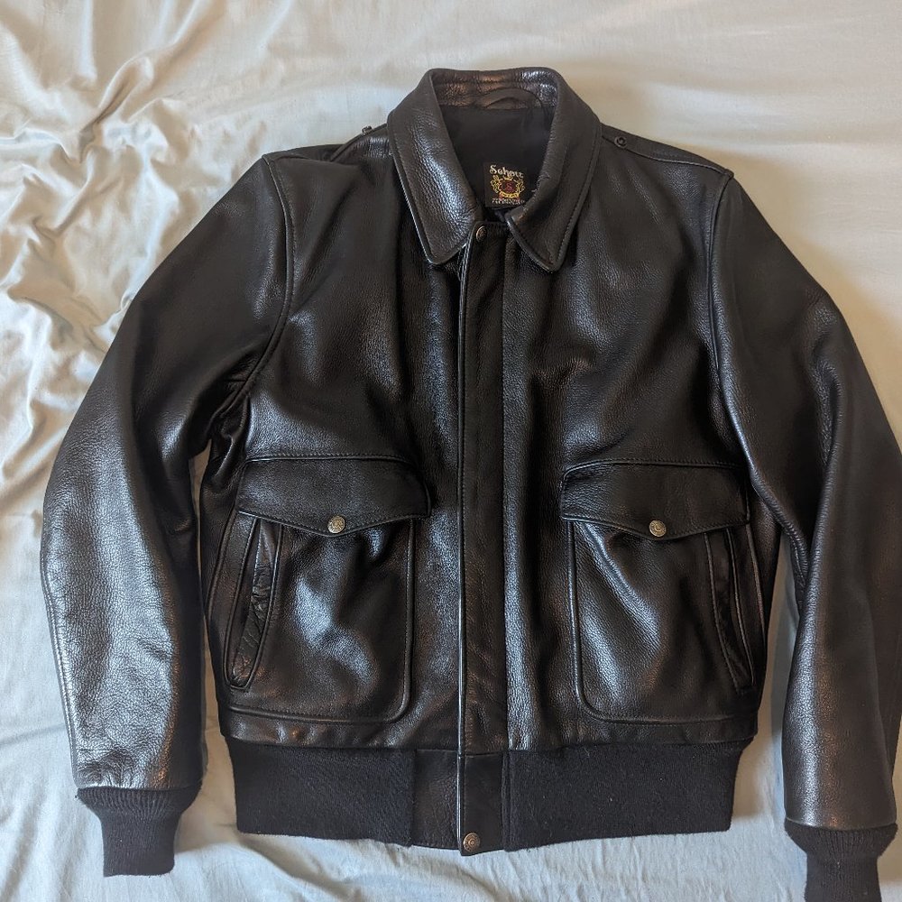 Schott Nyc Flt5 ✈Jacket Heavy Weight Pebbled Leather